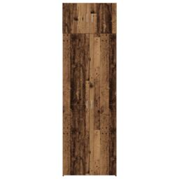 Berkfield Home Storage Cabinet Old Wood 70x42.5x225 cm Engineered Wood in Brown - thumbnail 8