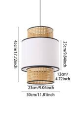 Natural Rattan Weave Pendant Ceiling Lamp - thumbnail 2