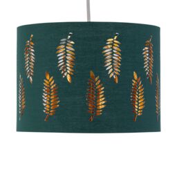 First Choice Lighting Fern - Dark Green Cut Out 25cm Pendant Lightshade - thumbnail 2