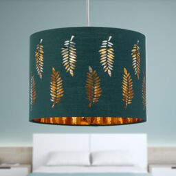 First Choice Lighting Fern - Dark Green Cut Out 25cm Pendant Lightshade - thumbnail 4