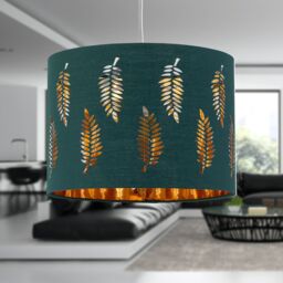 First Choice Lighting Fern - Dark Green Cut Out 25cm Pendant Lightshade - thumbnail 5