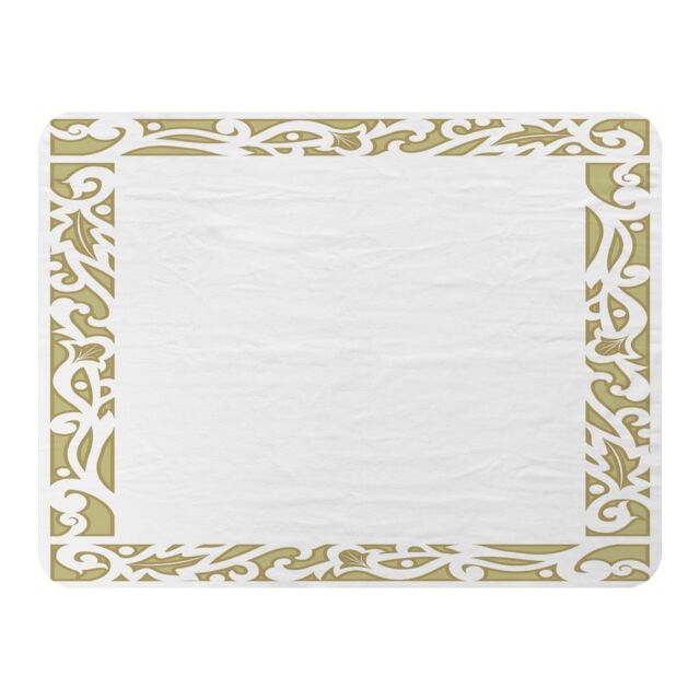 Benjamin Tate Design Egyptian Hieroglyphs Golden Border Blanket in Natural - Size: 120 cm x 150 cm - image 1