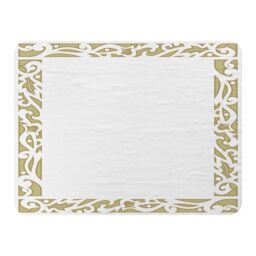 Benjamin Tate Design Egyptian Hieroglyphs Golden Border Blanket in Natural - Size: 120 cm x 150 cm - thumbnail 1