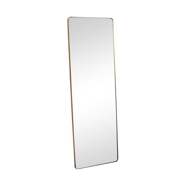 Melody Maison Large Brushed Gold Wall & Leaner Mirror 47cm X 142cm in Metallic Gold - Size: 47 cm X 142 cm - image 1