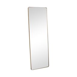 Melody Maison Large Brushed Gold Wall & Leaner Mirror - 47cm X 142cm in Metallic Gold - Size: 47 cm X 142 cm