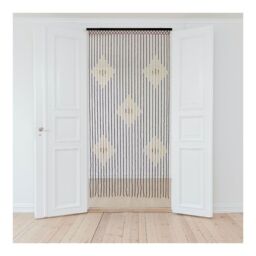 JVL Tuscany Beaded Door Curtain - Diamond in Light Brown - Size: 90 cm width x 175 cm drop - thumbnail 3
