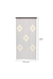 JVL Tuscany Beaded Door Curtain - Diamond in Light Brown - Size: 90 cm width x 175 cm drop - thumbnail 6