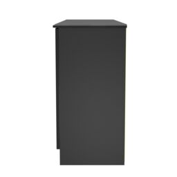 Ready Assembled 2 U Holborn 4 Door 1 Drawer Wide Unit (Ready Assembled) in Black - thumbnail 3