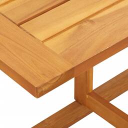 Berkfield Home Folding Balcony Table 90x60x72 cm Solid Wood Acacia in Brown - Size: 90 x 60 x 72 cm - thumbnail 9
