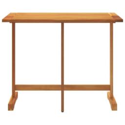Berkfield Home Folding Balcony Table 90x60x72 cm Solid Wood Acacia in Brown - Size: 90 x 60 x 72 cm - thumbnail 4