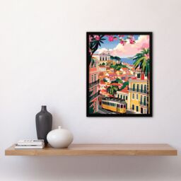 Artery8 Cartagena Colombia Cityscape Summer Travel Framed Art Print - Size: A4 - thumbnail 4