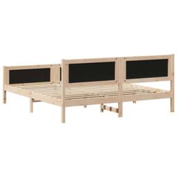 Berkfield Home Bed Frame Light Grey 180 x 200 cm Solid Pine Wood - thumbnail 7