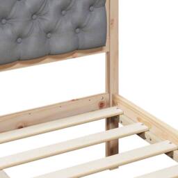 Berkfield Home Bed Frame Light Grey 180 x 200 cm Solid Pine Wood - thumbnail 8