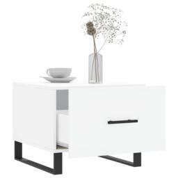 Berkfield Home Coffee Tables 2 pcs White 50x50x40 cm Engineered Wood - Size: 50 x 50 x 40 cm - thumbnail 4