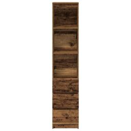 Berkfield Home Highboard Old Wood 37.5x35x180 cm Engineered Wood in Brown - thumbnail 6