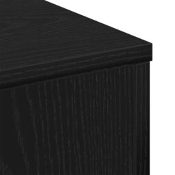 Berkfield Home Black Oak Coffee Table - 60x60x31.5 cm - Made with Engineered Wood - thumbnail 8