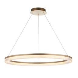 Netlighting Aurelia Pendant Gold Plated Finish & Opal Ribbed Acrylic 41W LED