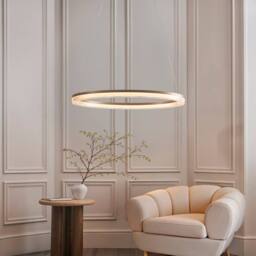 Netlighting Aurelia Pendant Gold Plated Finish & Opal Ribbed Acrylic 41W LED - thumbnail 2