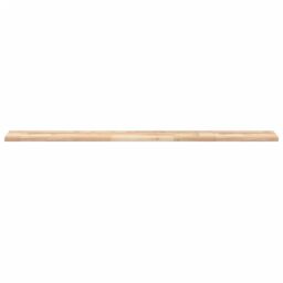 Berkfield Home Floating Shelves 2 pcs 160x20x2 cm Untreated Solid Wood Acacia in Brown - Size: 160 x 20 x 2 cm - thumbnail 4