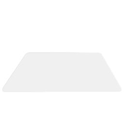 Costway 120cm x 120cm PVC Chair Mat for Hardwood Floor for Office & Home in Clear - Size: 120 cm x 120 cm