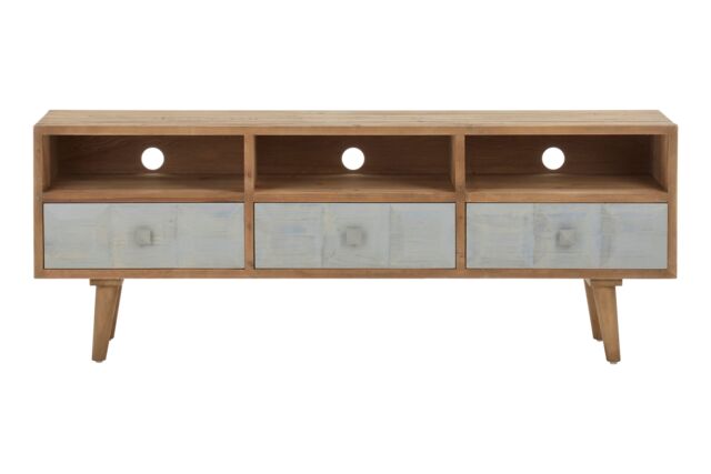 Orsina Modern Wooden Media Unit, Wooden TV Unit For Livingroom, Durable Contemporary TV Cabinet in Natural - image 1