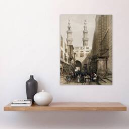 "Artery8 Metwally Minarets & Grand Entrance Roberts Wall Art Print Poster in Brown - Size: W12"" x H16""" - thumbnail 4