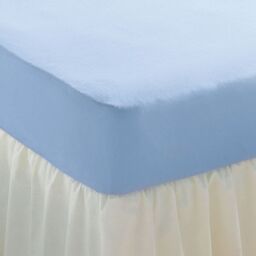 Chums Stretch Terry Fitted Sheets in Blue - Size: Double