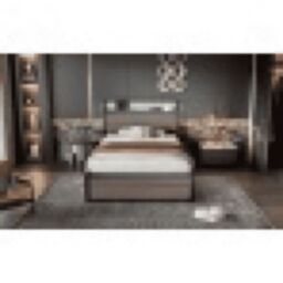 Matteo Metal Bed, 3FT Single Bed With LED Light Strip & 4 Drawerss in Black - Size: Single Fitted - thumbnail 4