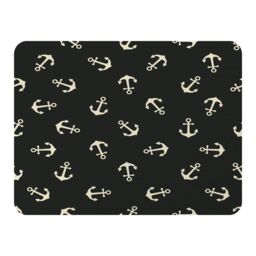 Benjamin Tate Design Anchors On Black Blanket in Natural - Size: 120 cm x 150 cm - thumbnail 1