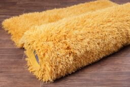 The Rug Shop UK Yellow Modern Plain Easy to clean Machine Made Plain Area Rug - Size: 180 cm x 270 cm - thumbnail 6