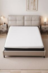 Living and Home Cooling Gel Memory Foam Mattress in White - Size: Single - thumbnail 7