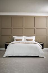 CHRISTY Premium Sateen Satin Soft Duvet Cover Sets in White - Size: Double - thumbnail 1
