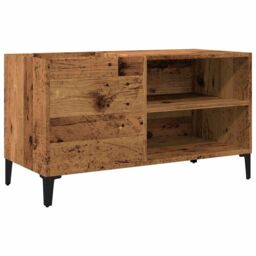 Berkfield Home Record Cabinet Old Wood 84.5x38x48 cm Engineered Wood in Brown - thumbnail 2