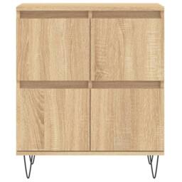 Berkfield Home Sideboard Sonoma Oak 60x35x70 cm Engineered Wood in Light Brown - Size: 60 x 35 x 70 cm - thumbnail 5