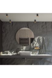 CGC Lighting 'Sandra' Black Cylinder Ceiling Spotlight With Gold Inner Reflector - thumbnail 2