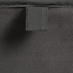 OHS 2 x Matte Velvet Cube Storage Box Folding Organiser Home Decor in Grey - thumbnail 9