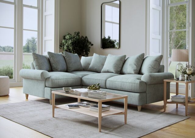 The Great Sofa Company Beatrice 1 Corner 2 Faro Aqua in Blue