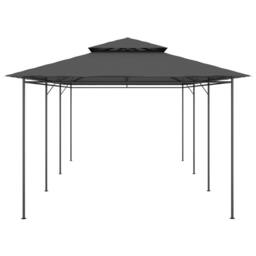 Berkfield Home Gazebo 600x298x270 cm Anthracite in Charcoal - Size: 600 x 298 x 270 cm - thumbnail 3