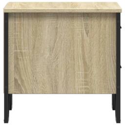 Berkfield Home Modern Bedside Cabinets 2 pcs Sonoma Oak 40x41x40 cm Engineered Wood in Light Tan - Size: 40 x 41 x 40 cm - thumbnail 7