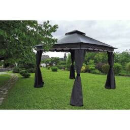 Glendale Leisure Monaco Two Tone Gazebo - L300 x W300 x H250 cm - Grey - thumbnail 2