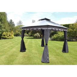 Glendale Leisure Monaco Two Tone Gazebo - L300 x W300 x H250 cm - Grey - thumbnail 3