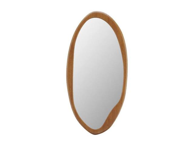 Vente-unique Oval Rubberwood Mirror - L50 X H100 Cm - Natural - FUJIAN in Light Oak - image 1