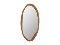 Vente-unique Oval Rubberwood Mirror - L50 X H100 Cm - Natural - FUJIAN in Light Oak