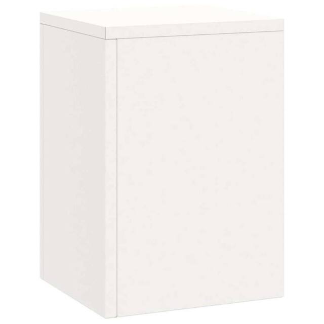 Berkfield Home Outdoor Plant Stands Pillar 3 pcs White Steel