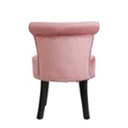 Nordara Pimk-Crushed Velvet Vanity Stool Dressing Table Chair in Pink - Size: 100 cm - thumbnail 3