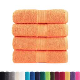 Berkfield Home Premium Soap Towels SOLUND 4 pcs Orange 30x30 cm 600 gsm