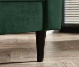 FurnitureboxUK Jade 3-Seater Soft Touch Velvet Sofa With Solid Wood Frame in Emerald - thumbnail 7
