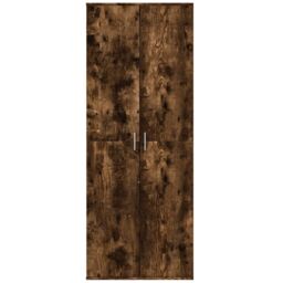 Berkfield Home Highboard Smoked Oak 70x35x180 cm Engineered Wood in Brown - Size: 70 x 35 x 180 cm - thumbnail 3