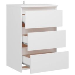 Berkfield Home Bed Cabinet White 40x35x62.5 cm Engineered Wood - thumbnail 5