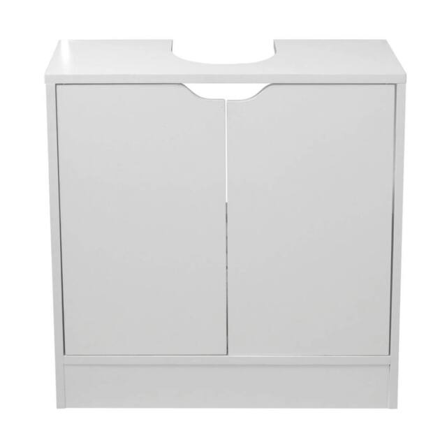 EONLION Full Pedestal Bathroom Sink Cabinet Under Basin in White - image 1